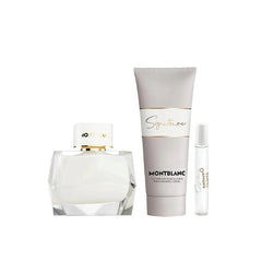 M/B SIGNATURE LADY EDP 90ML+EDP 7.5ML+100ML B/L (3PCS SET)