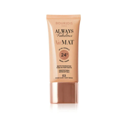 BOURJOIS ALWAYS FABULOUS AIR MAT FOUNDATION - 03 LIGHT BEIGE