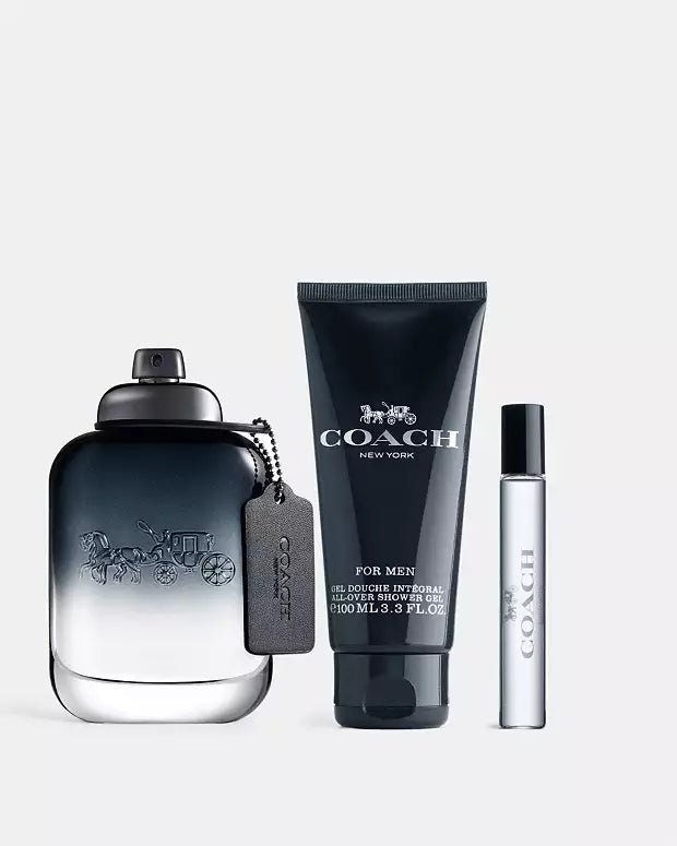 COACH MAN EDT 100ML +15ML EDT +100 S/GEL (3PCS SET)