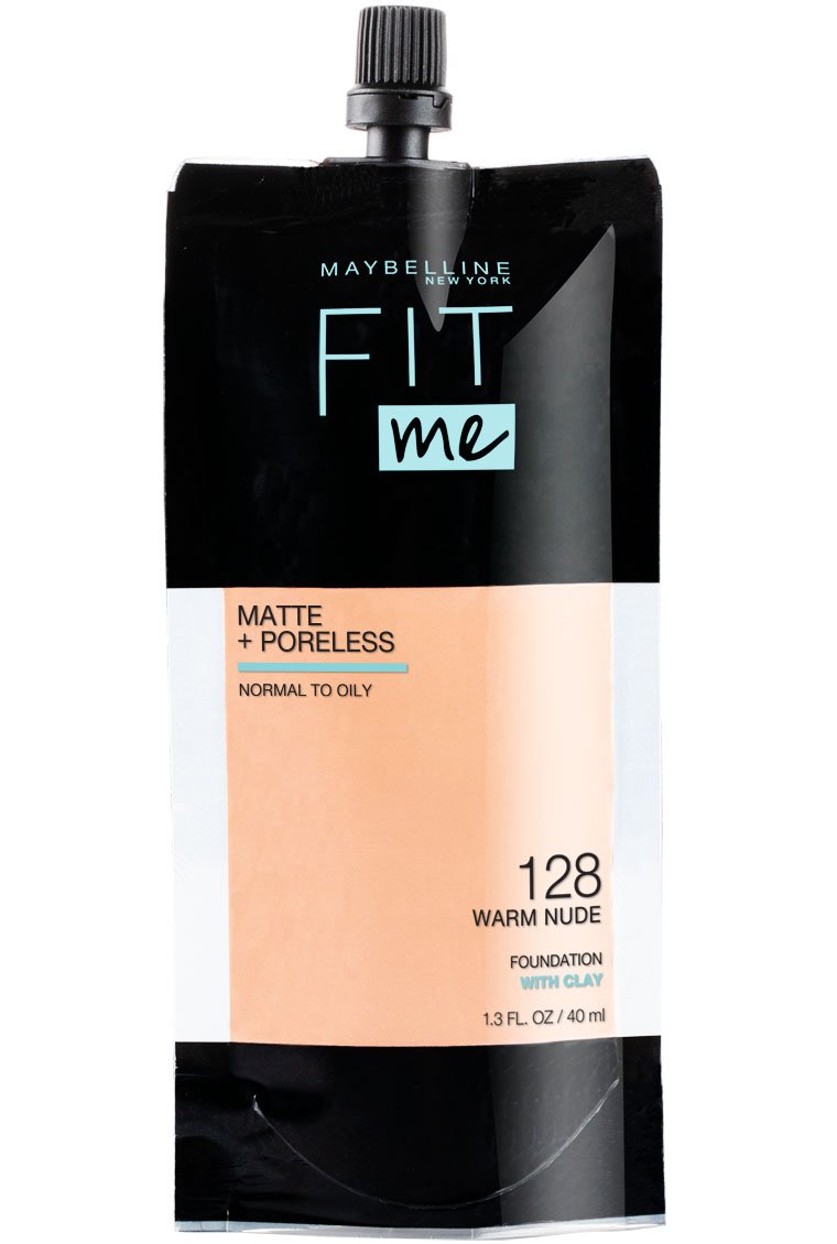 MAYBELLINE - FIT ME MATTE & PORELESS LIQUID FOUNDATION 5ML SACHET - 128