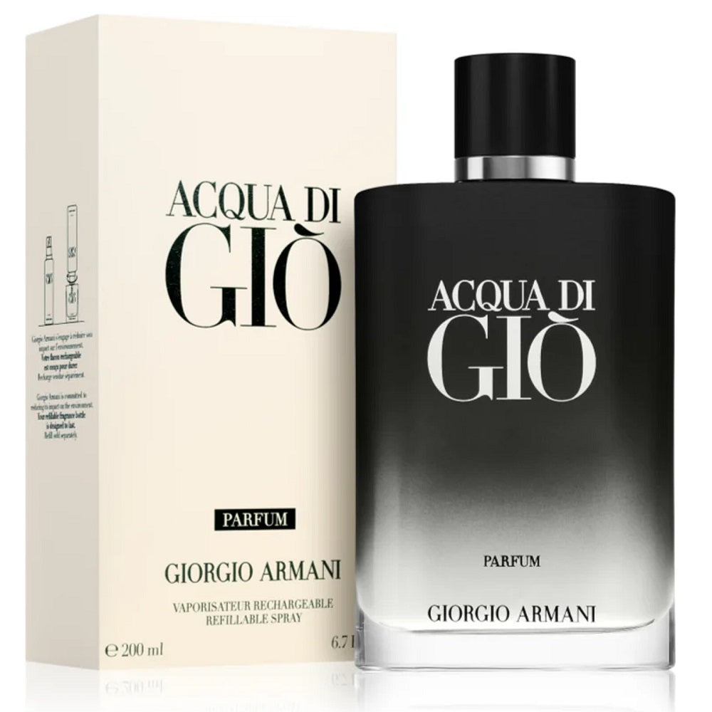 G/A ACQUA DI GIO MAN PARFUM 200ML REFILLABLE  NEW