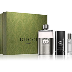 GUCCI GUILTY MAN EDP 90ML+75ML D/S+50ML S/G  (3PCS SET)