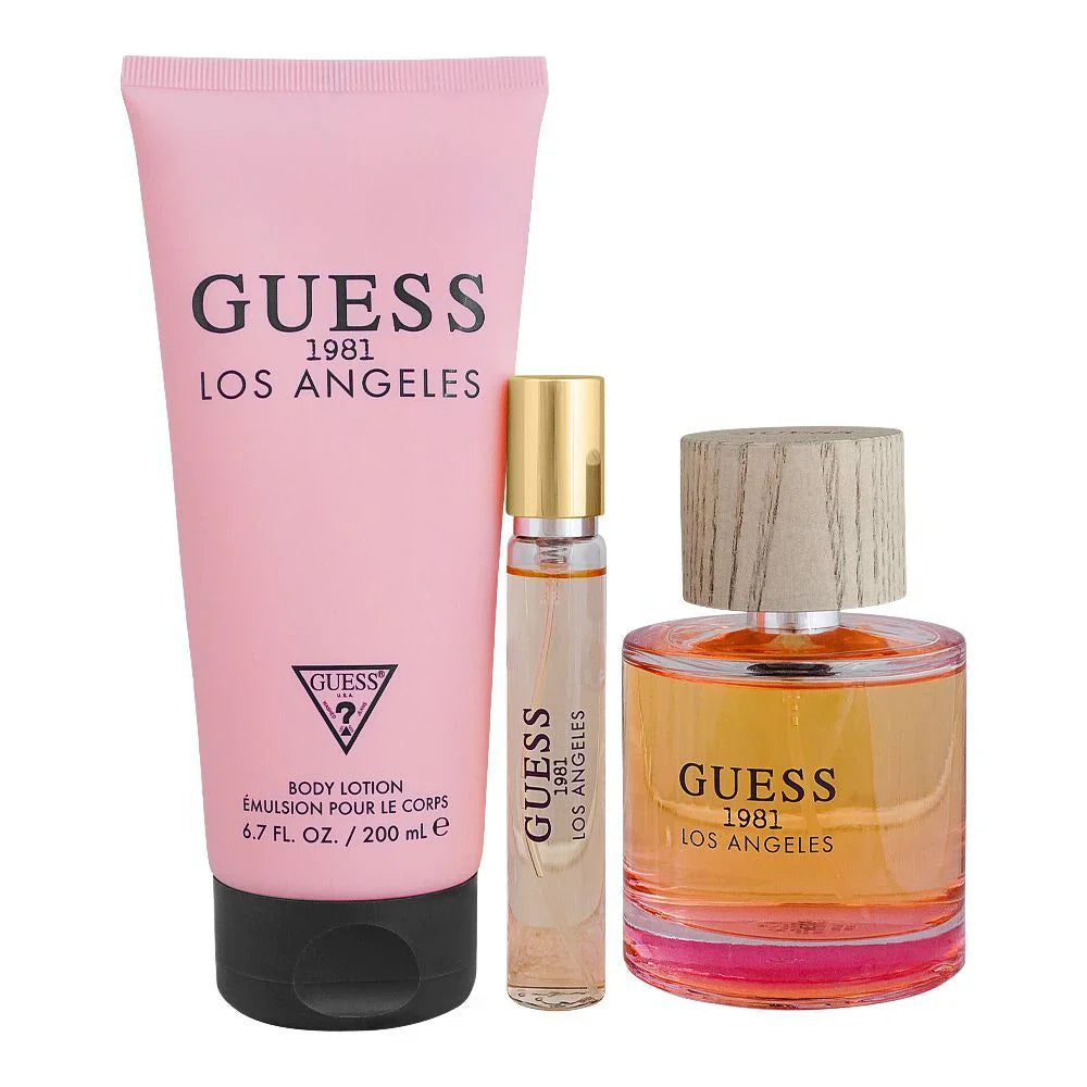 GUESS 1981 LOS ANGELES LADY EDT 100ML+15ML EDT+200ML BL (3PCS SET)