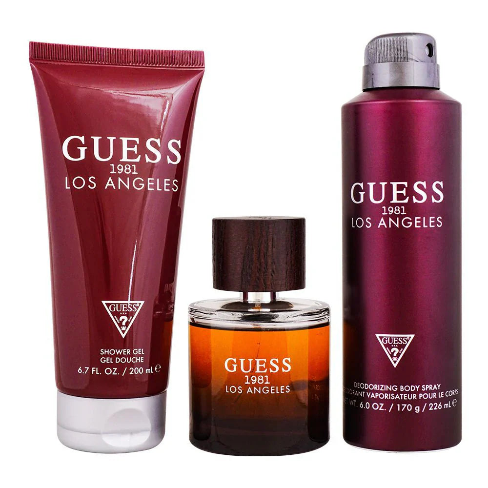 GUESS 1981 LOS ANGELES MAN EDT 100ML+200ML SG+226ML B/S (3PCS SET)
