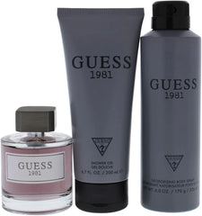 GUESS 1981 MAN EDT 100ML+200ML SG+226ML BODY SRAY (3PCS SET)