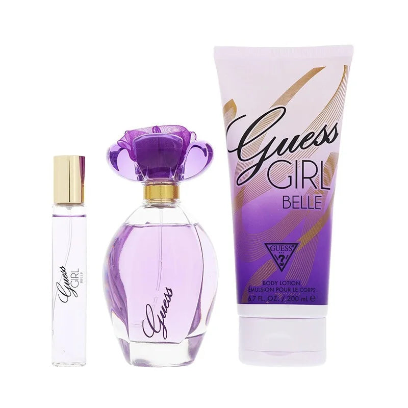 GUESS GIRL BELLE EDT 100ML+15ML EDT+200ML BL (3PCS SET)