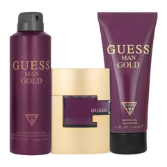 GUESS GOLD MAN EDT 75ML+200ML SG+226ML B/S (3PCS SET)