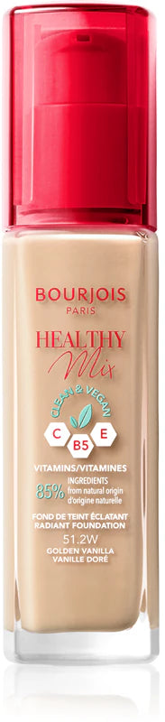 BOURJOIS -HEALTHY MIX  CLEAN VEGAN FOUNDATION 51.2 GOLDEN VANILLA
