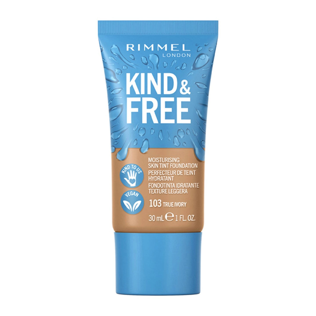 RIMMEL - KIND & FREE FOUNDATION - 103 TRUE IVORY