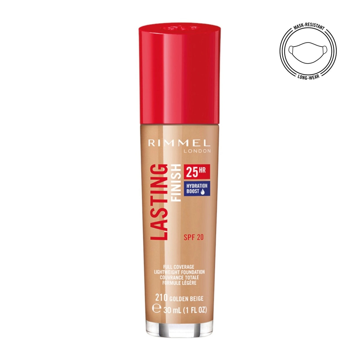 RIMMEL - LASTING FINISH FOUNDATION GOLDEN BEIGE - 210