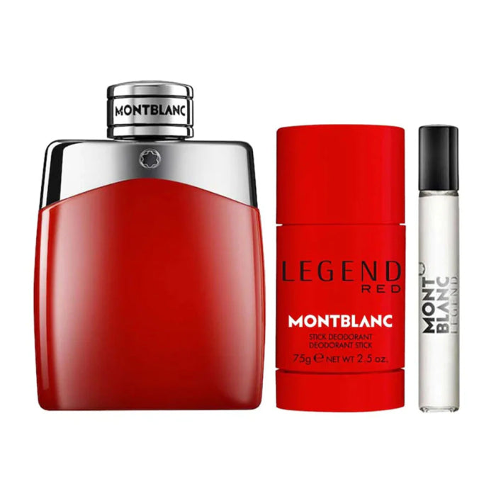 M/B LEGEND RED MAN EDP 100ML+7.5ML+75G DEO STICK (3PCS SET)