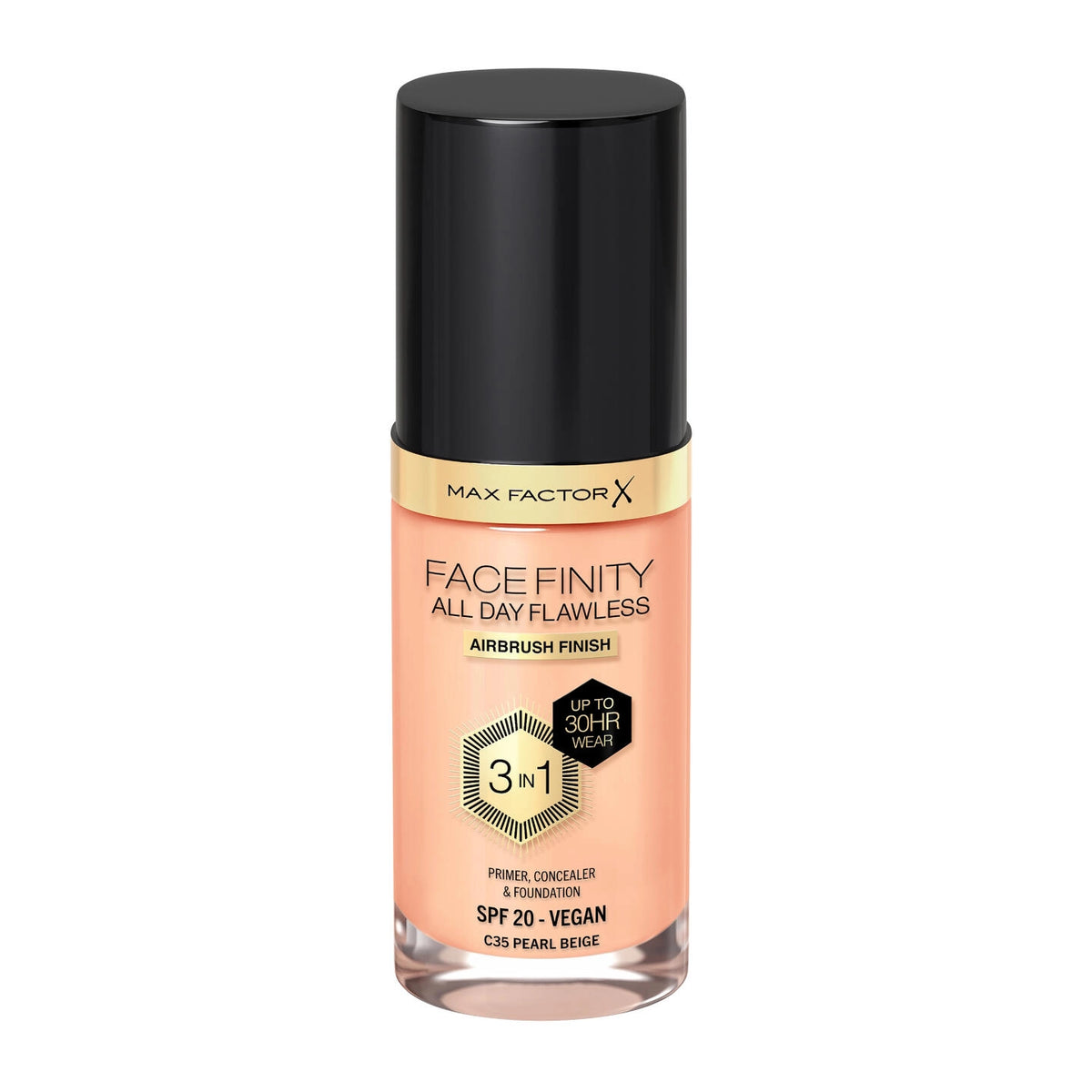MF FACE FINITY LIQUID FOUNDATION 30ML  PEARL BEIGE