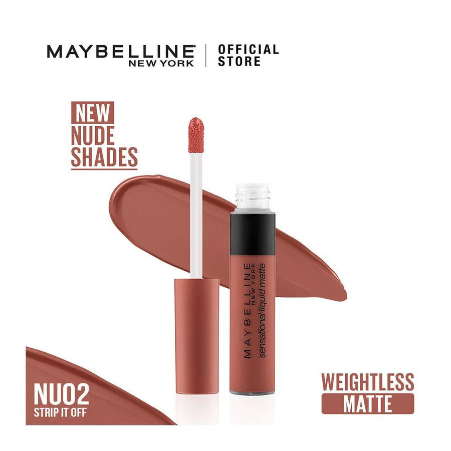 MAYBELLINE -SENSATIONAL LIQUID MATTE NU02